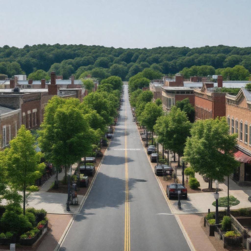 AI-created image of Hightstown, New Jersey, USA