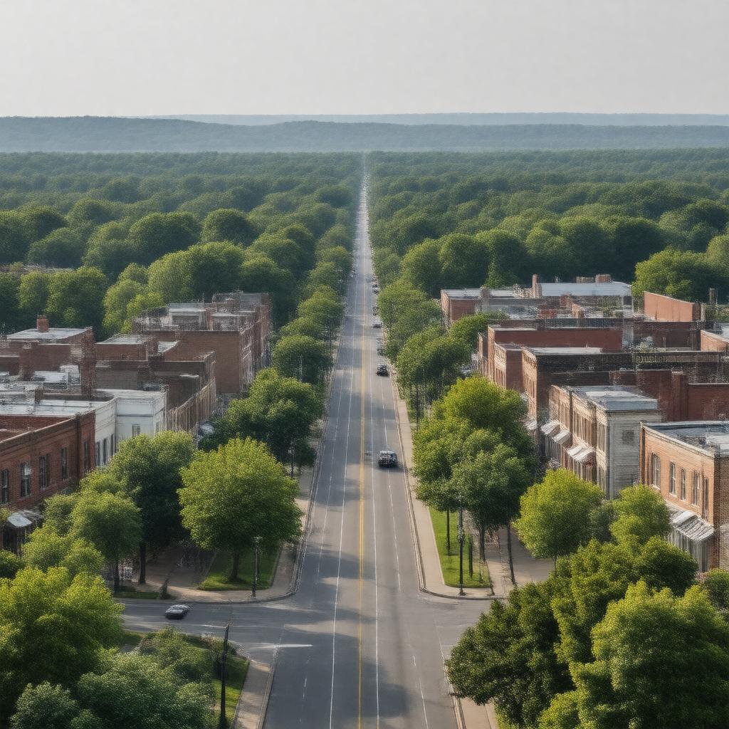 AI-created image of Hightstown, New Jersey, United States