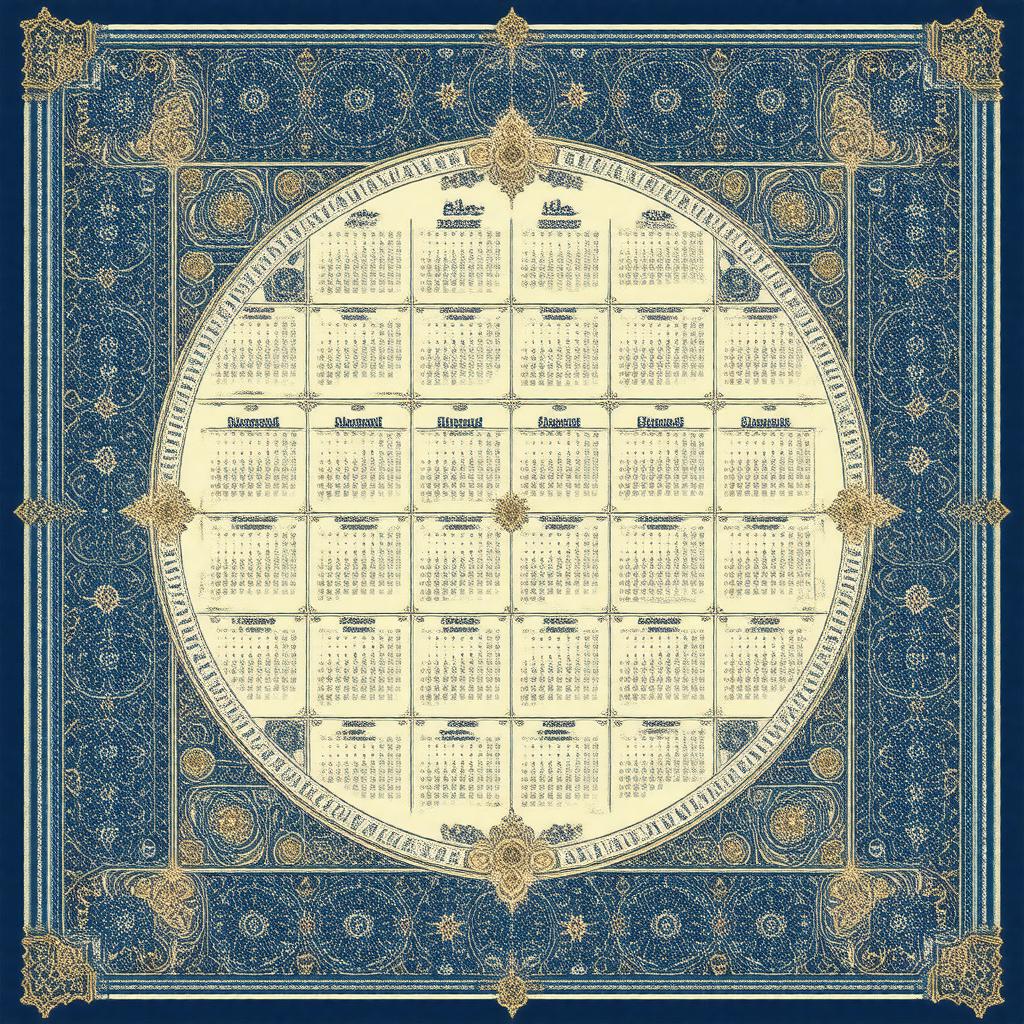 Click to view larger image AI-created image of Hijri calendar