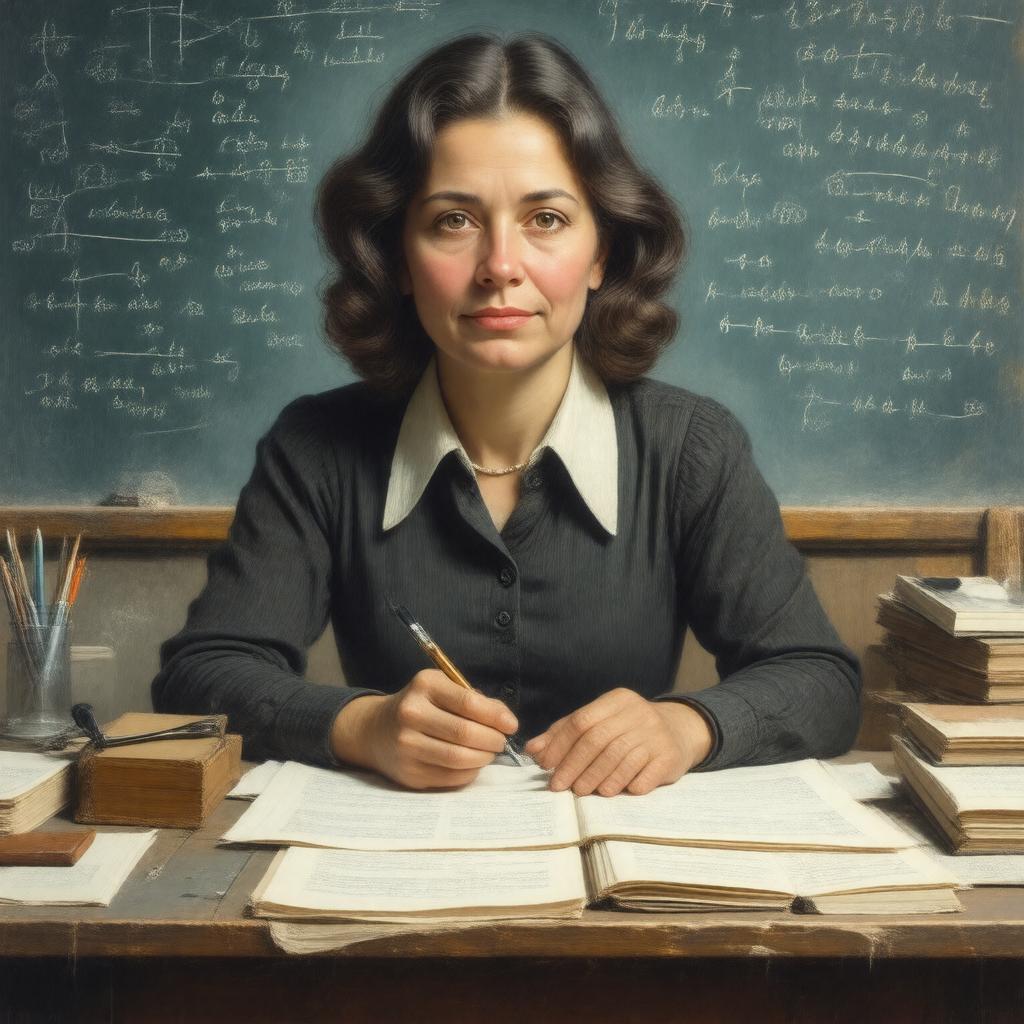 AI-created image of Hilda Geiringer