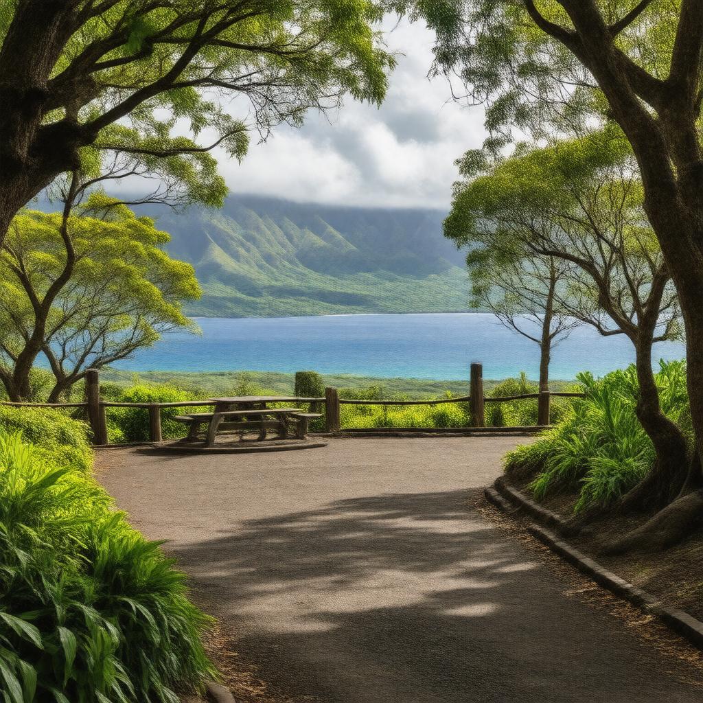 AI-created image of Hilina Pali Overlook