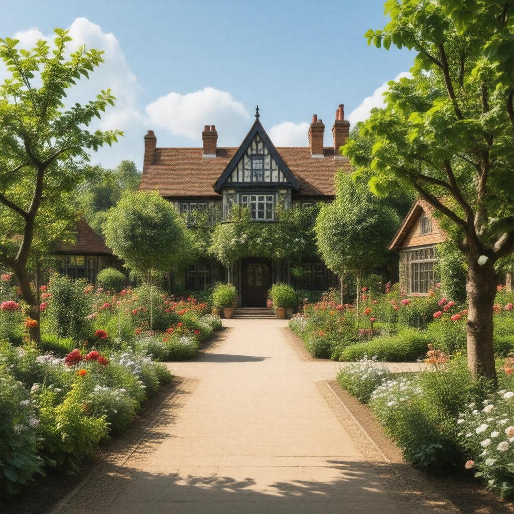 AI-created image of Hill Close Gardens