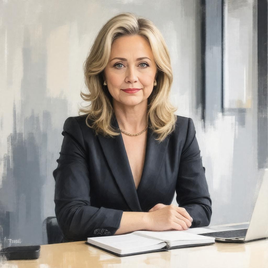 AI-created image of Hillary Frey