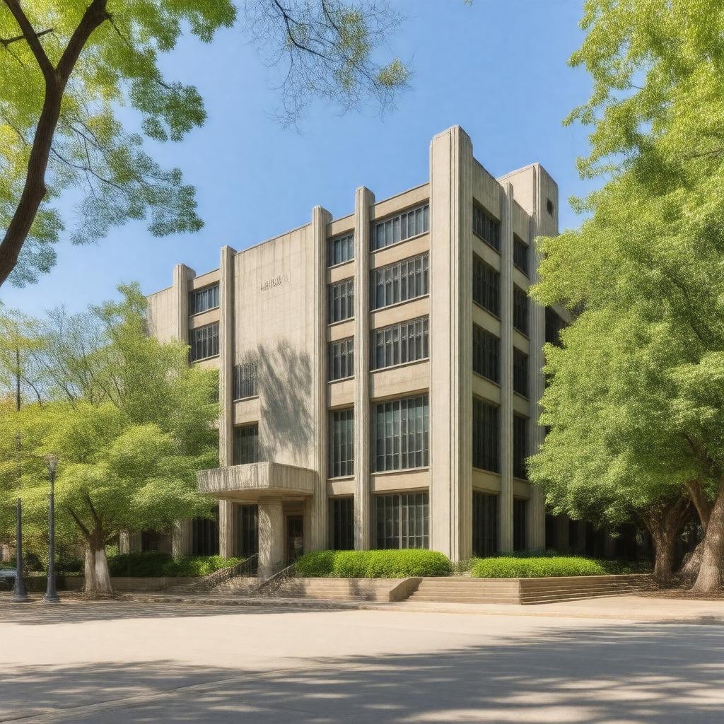 AI-created image of Hillman Library