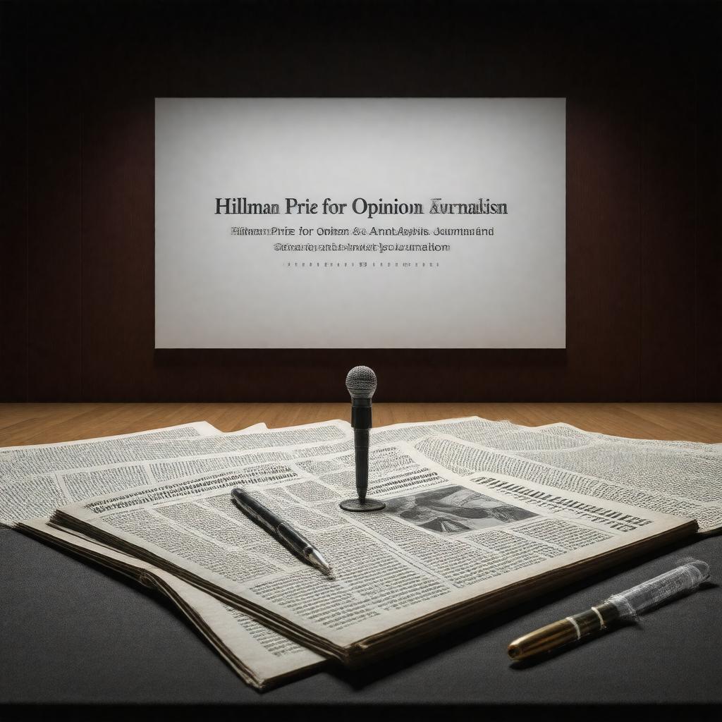 Click to view larger image AI-created image of Hillman Prize for Opinion & Analysis Journalism