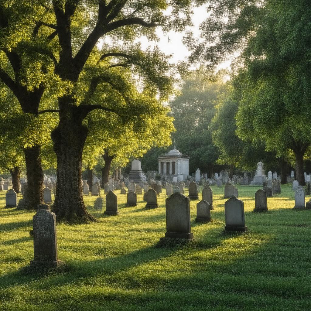 AI-created image of Hillside Cemetery