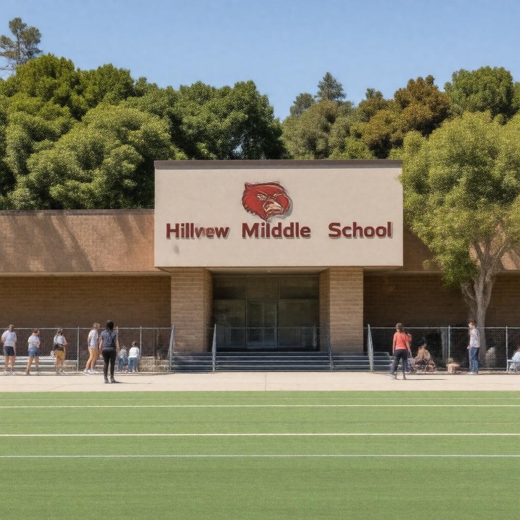 Click to view larger image AI-created image of Hillview Middle School