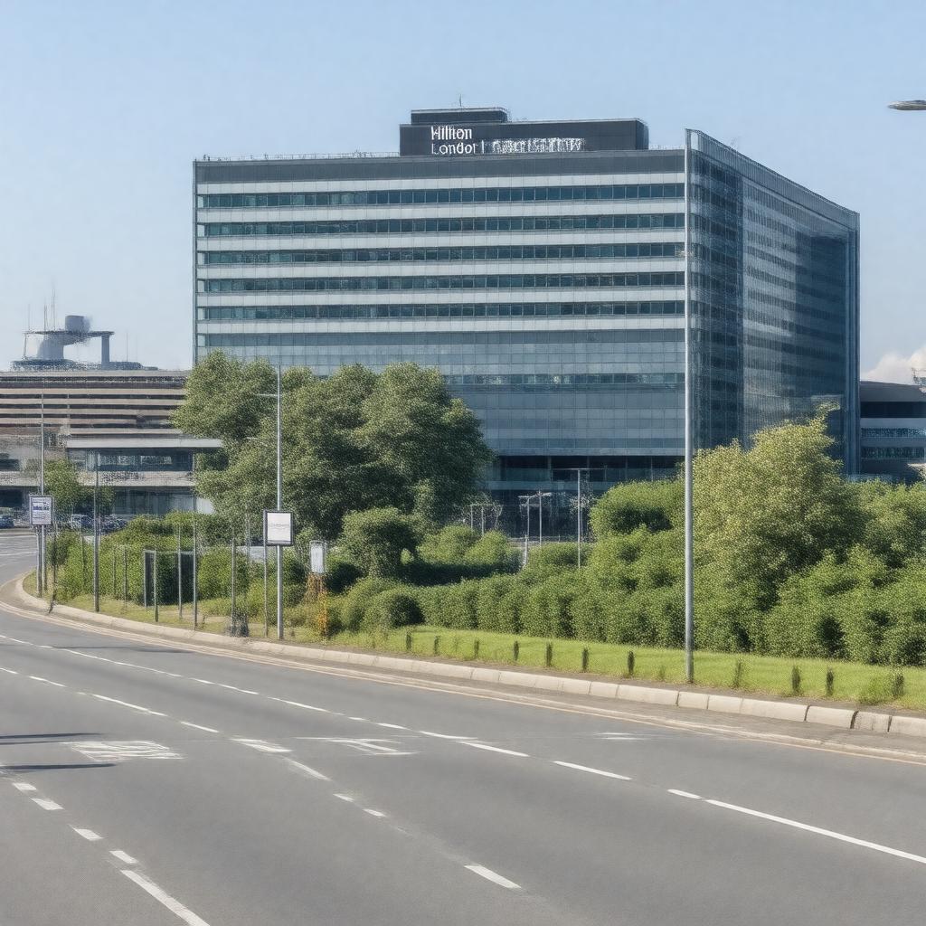 AI-created image of Hilton London Heathrow Airport