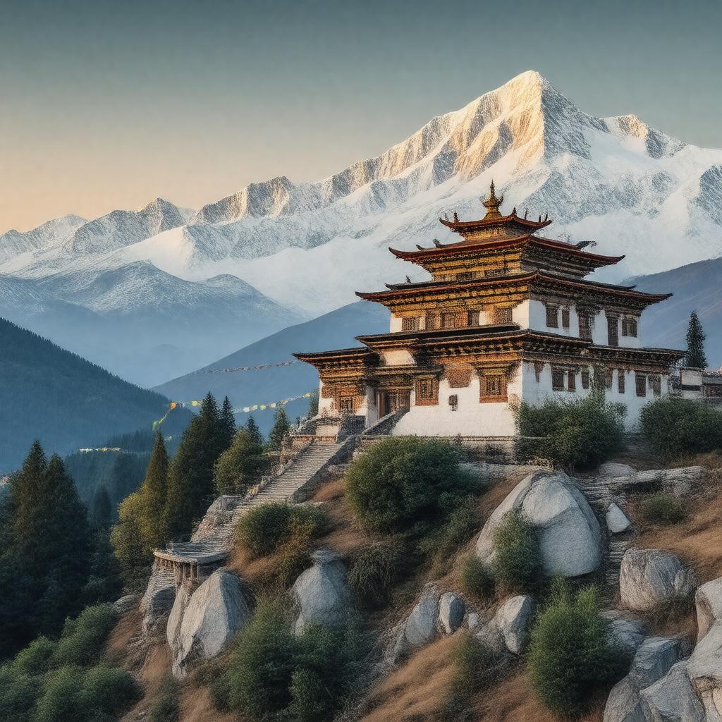 AI-created image of Himalayan Buddhism