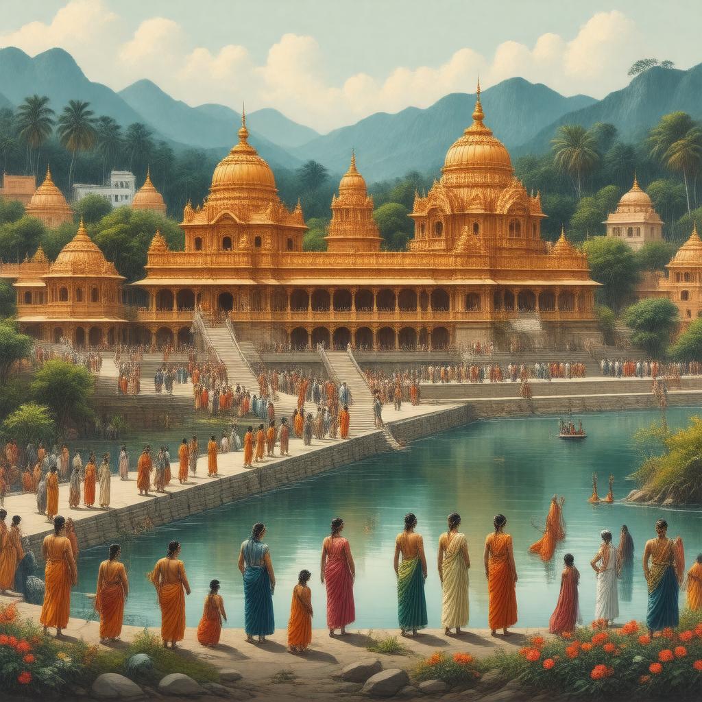 AI-created image of Hindus