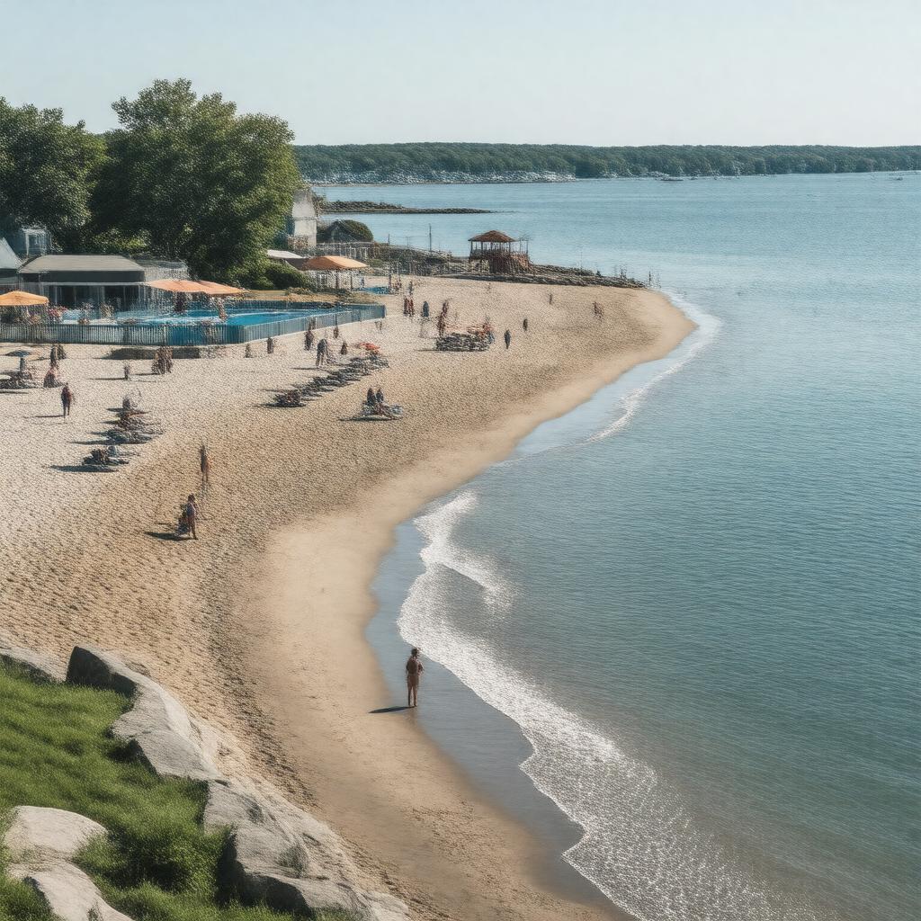 AI-created image of Hingham Bathing Beach