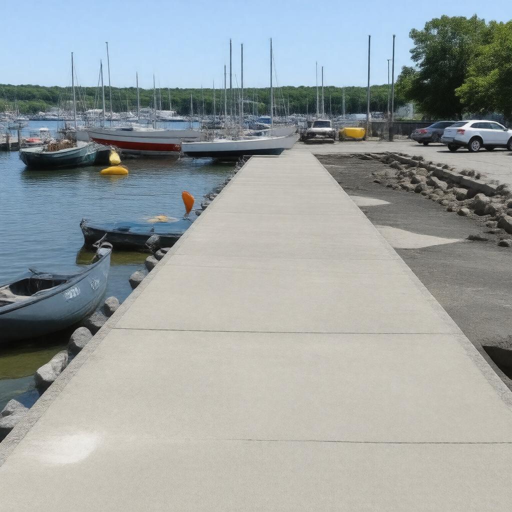 AI-created image of Hingham Harbor Boat Ramp
