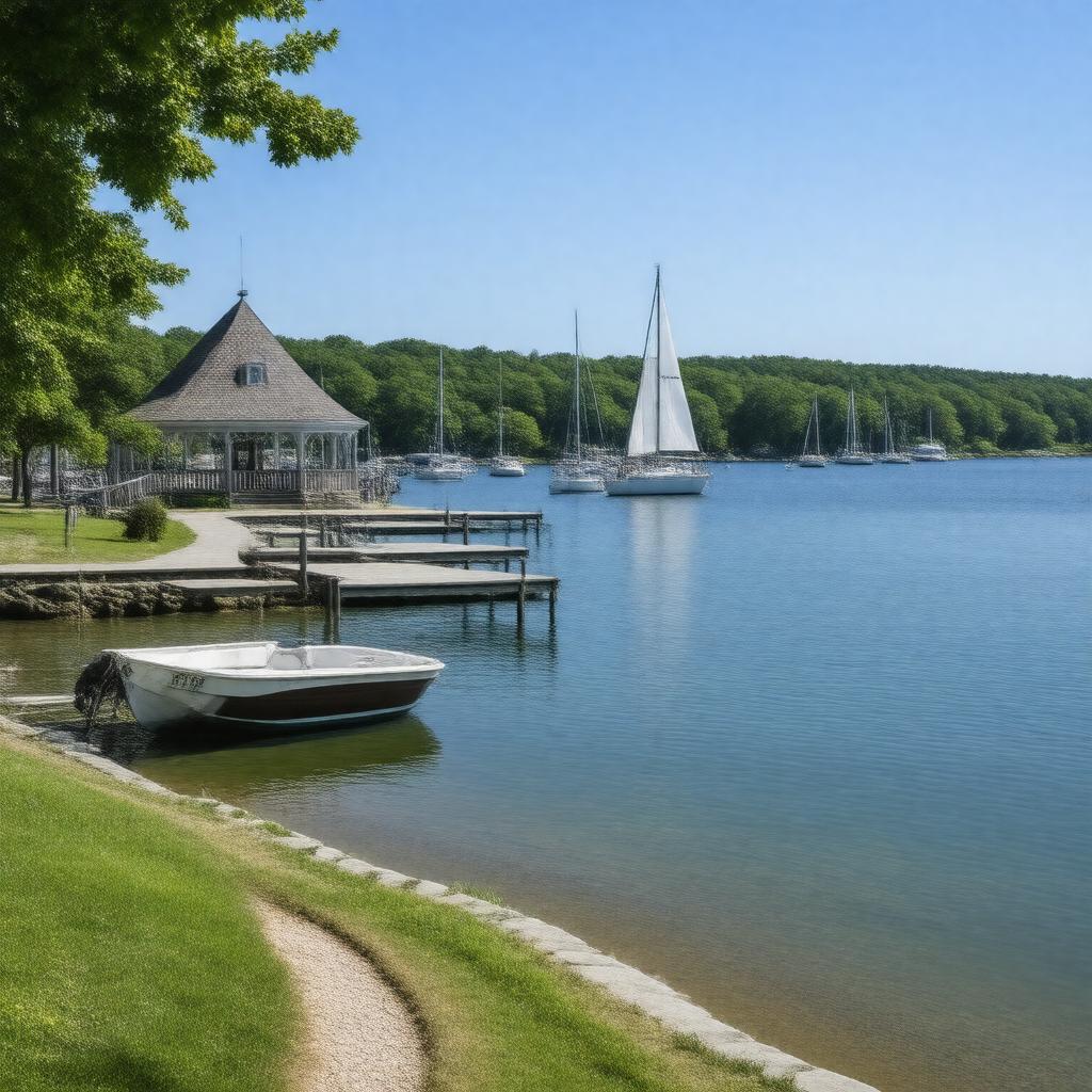 AI-created image of Hingham Harbor