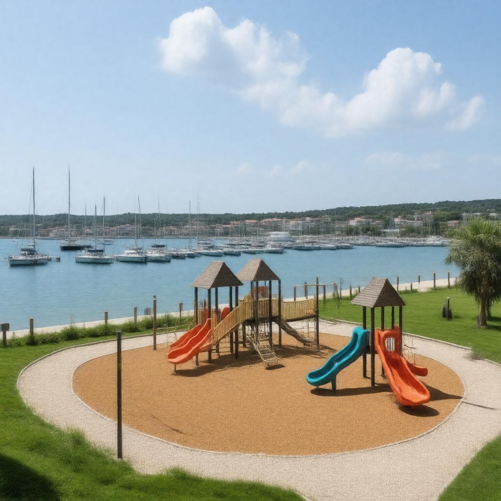 AI-created image of Hingham Harbor Playground