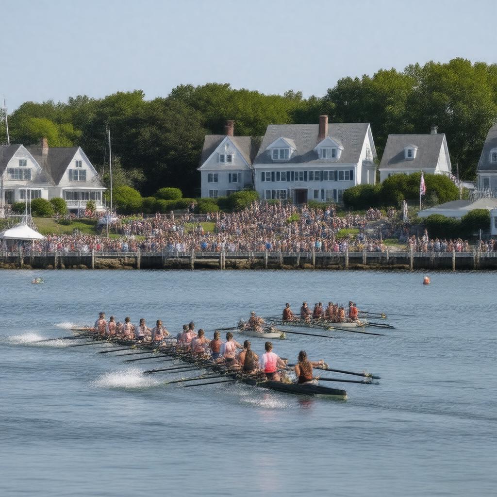 AI-created image of Hingham Harbor Regatta