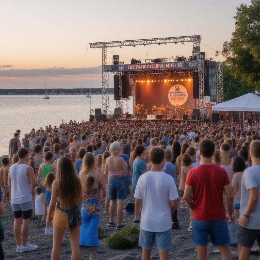 AI-created image of Hingham Harbor Summer Concerts