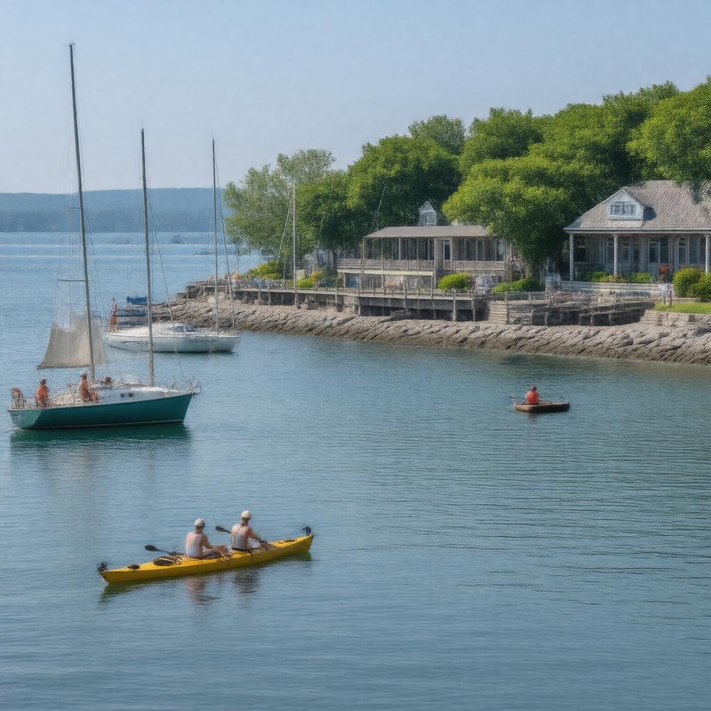AI-created image of Hingham Maritime Center