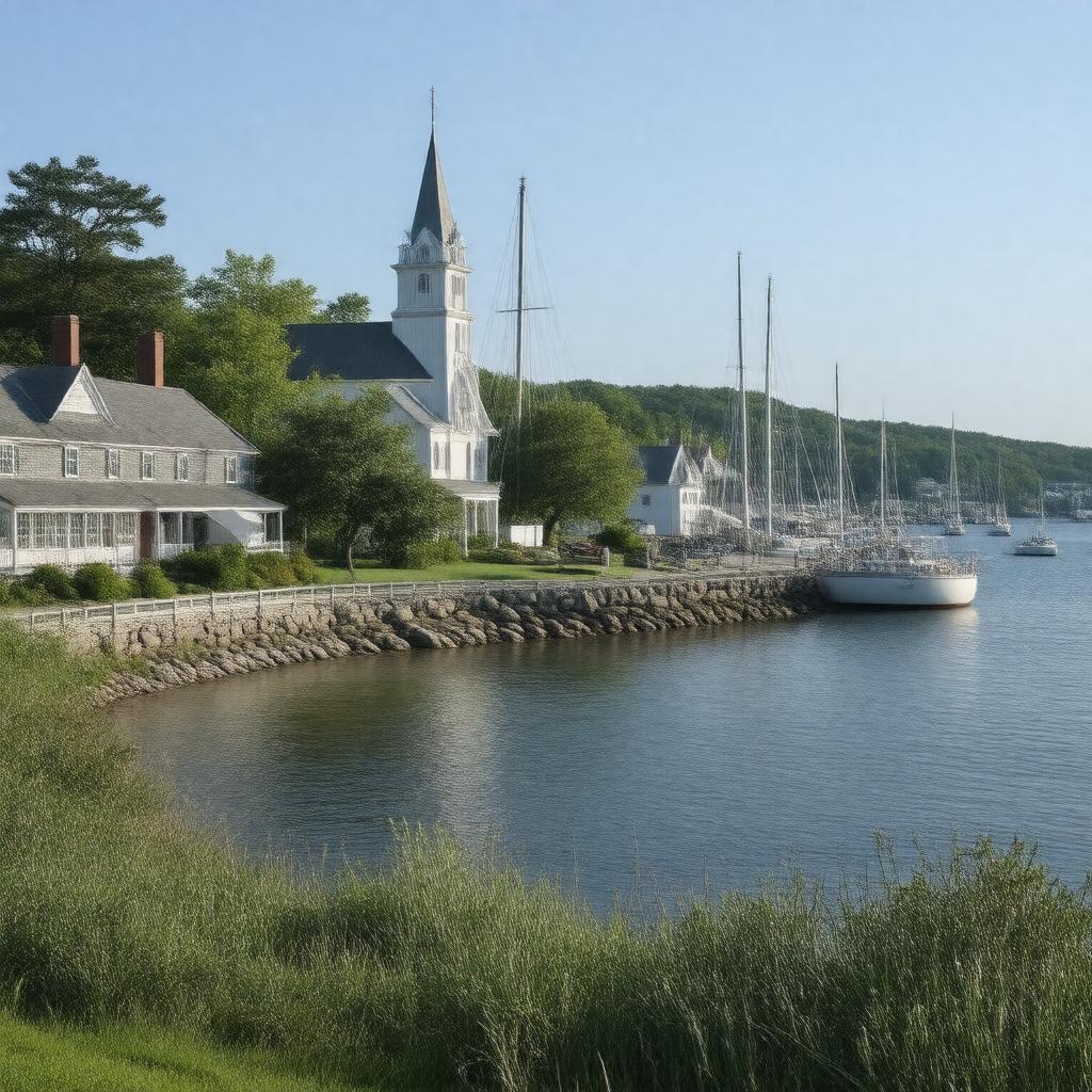 AI-created image of Hingham, Massachusetts