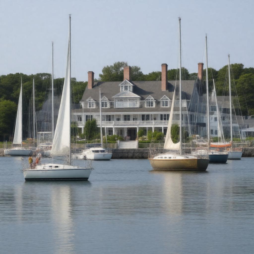 AI-created image of Hingham Yacht Club