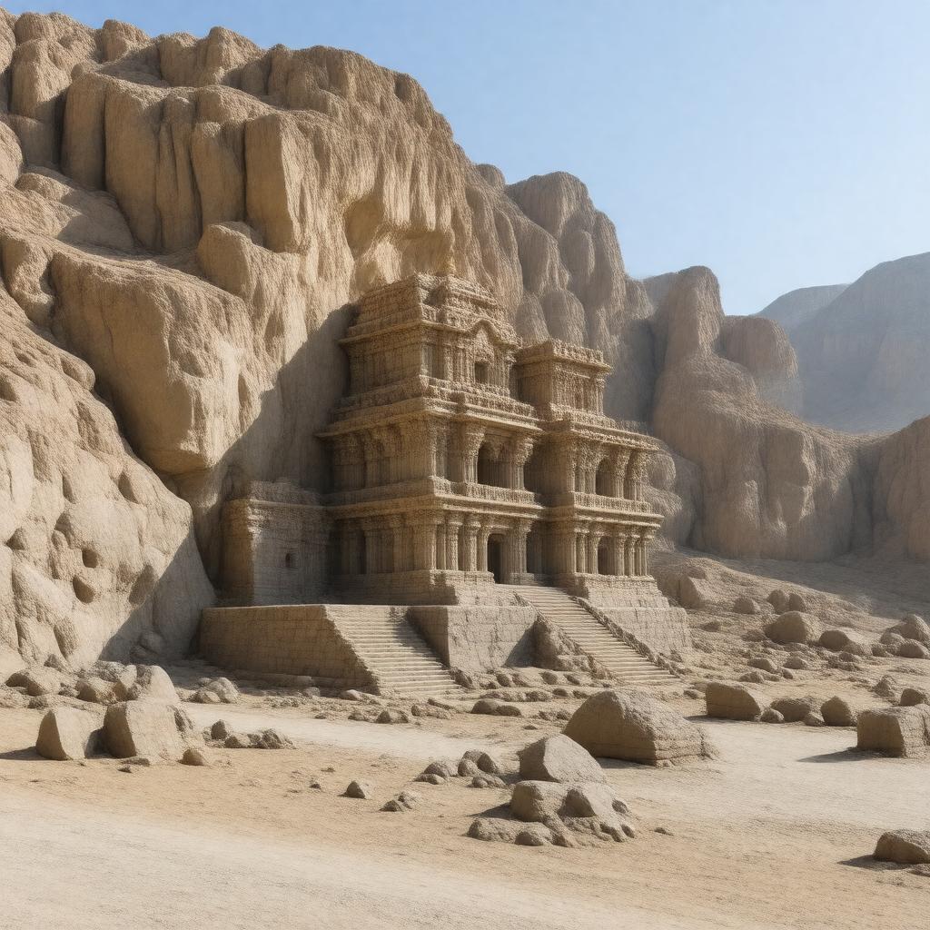 AI-created image of Hinglaj Mata Temple