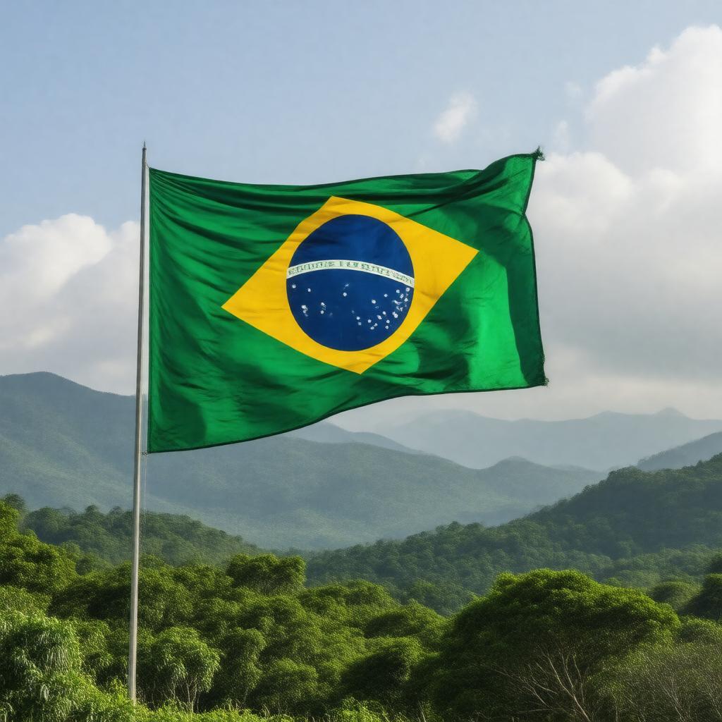 AI-created image of Hino Nacional Brasileiro