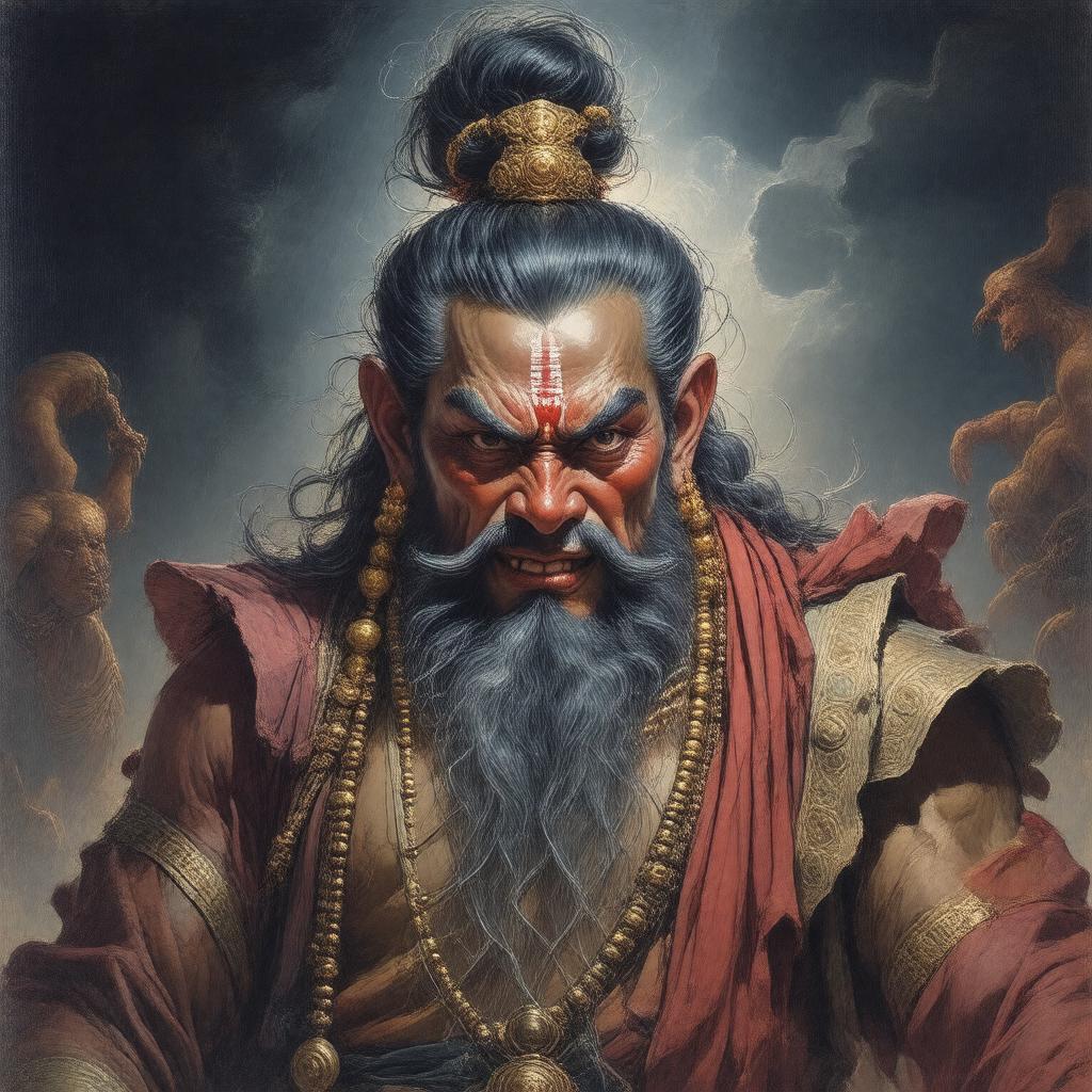 AI-created image of Hiranyakashipu