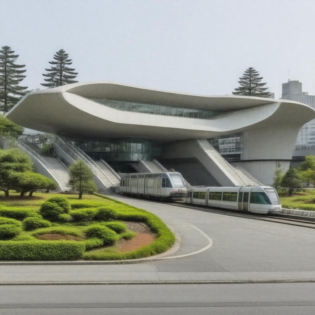 AI-created image of Hiroshima City Museum of Biotechnology