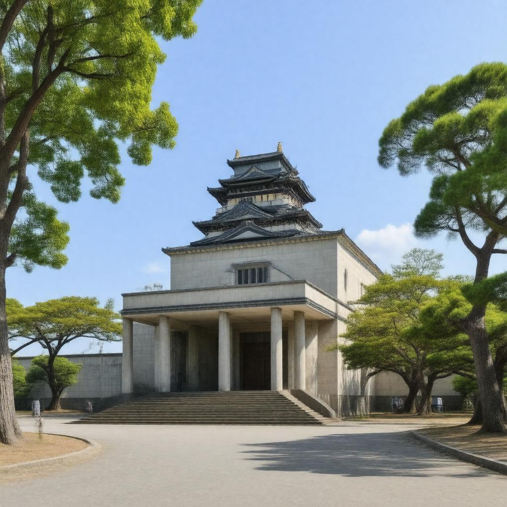 AI-created image of Hiroshima City Museum of Economics