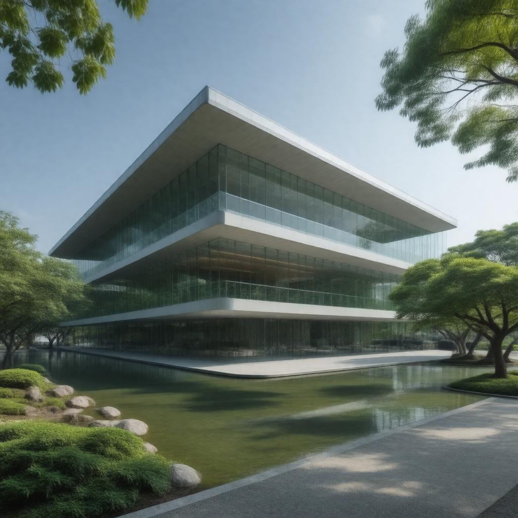 AI-created image of Hiroshima City Museum of Glass Art