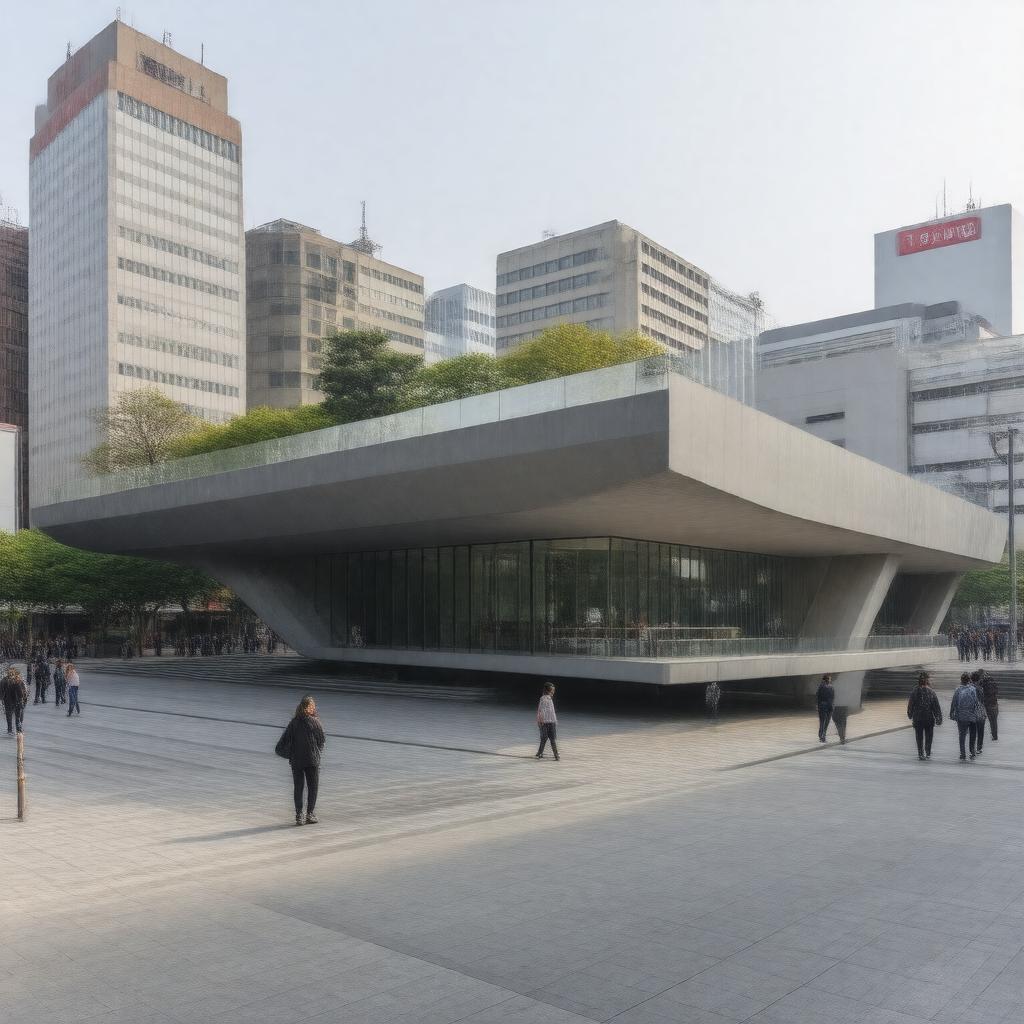 AI-created image of Hiroshima City Museum of Performing Arts