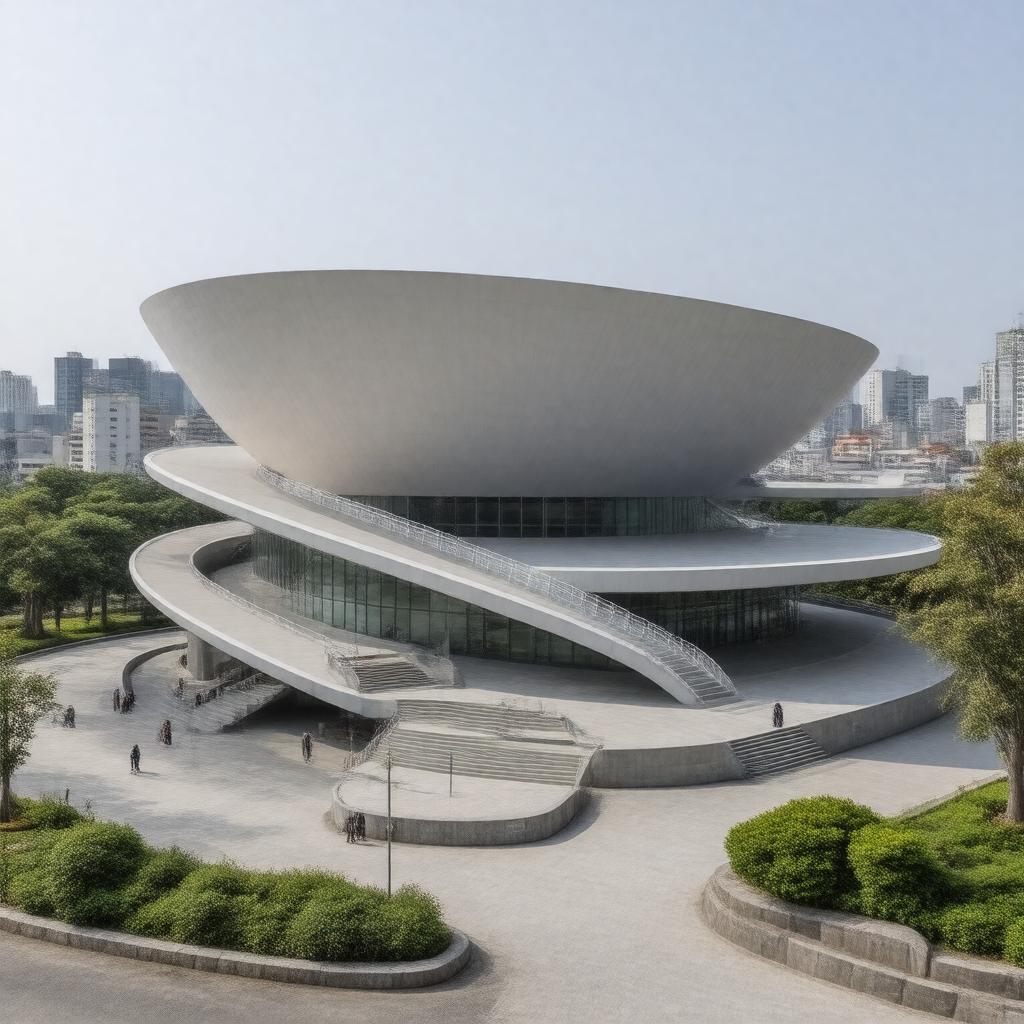 AI-created image of Hiroshima City Museum of Science