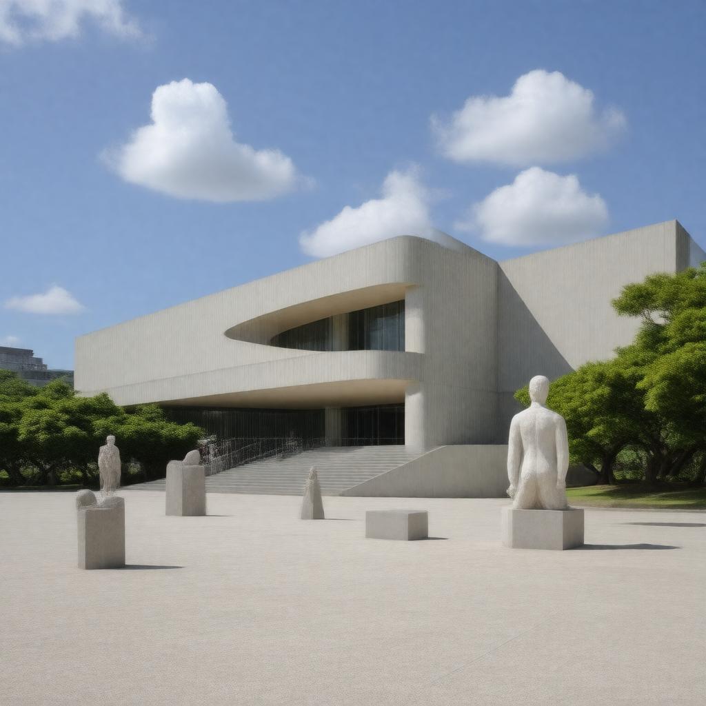 AI-created image of Hiroshima City Museum of Sculpture