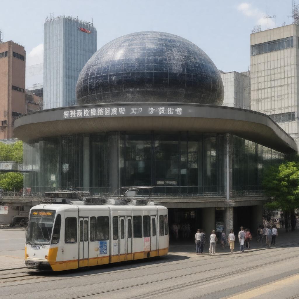 AI-created image of Hiroshima City Museum of Space Science