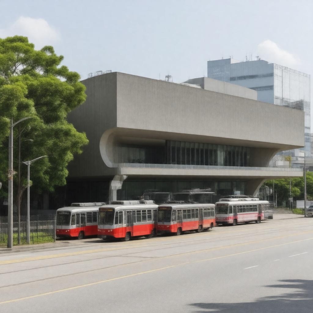 AI-created image of Hiroshima City Museum of Transportation