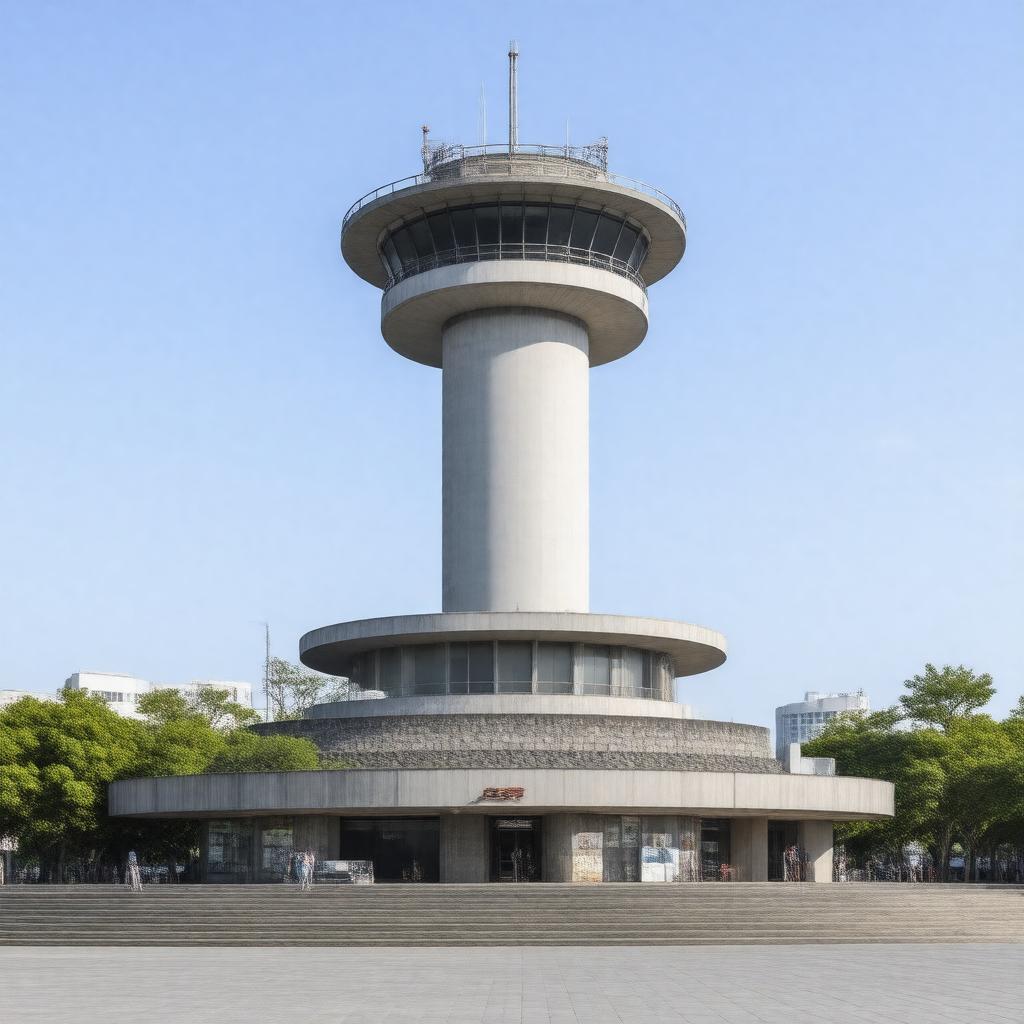 AI-created image of Hiroshima Orizuru Tower
