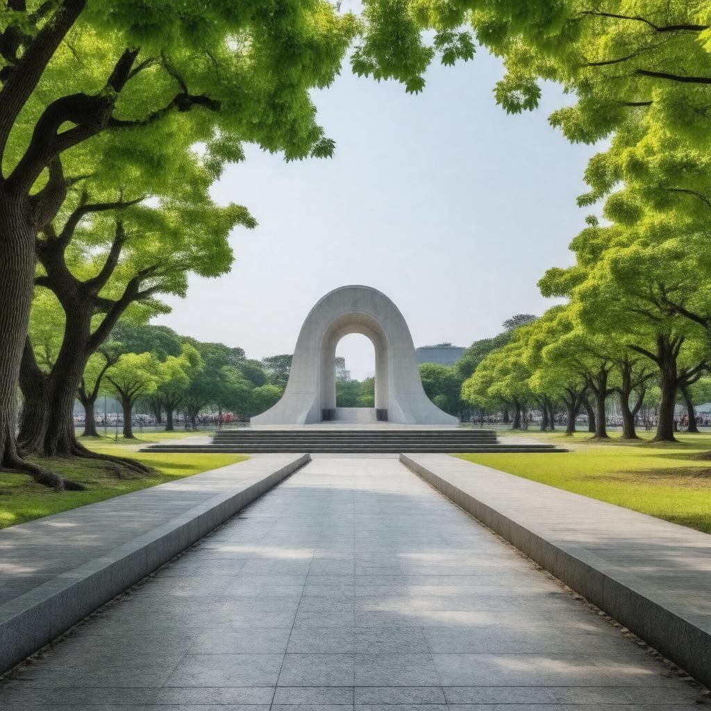 AI-created image of Hiroshima Peace Memorial Park