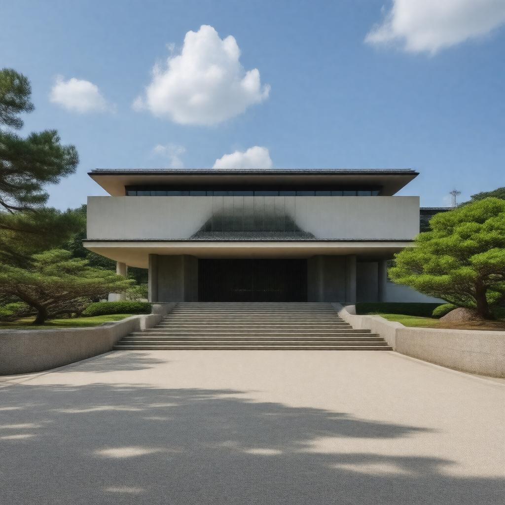 AI-created image of Hiroshima Prefectural Art Museum