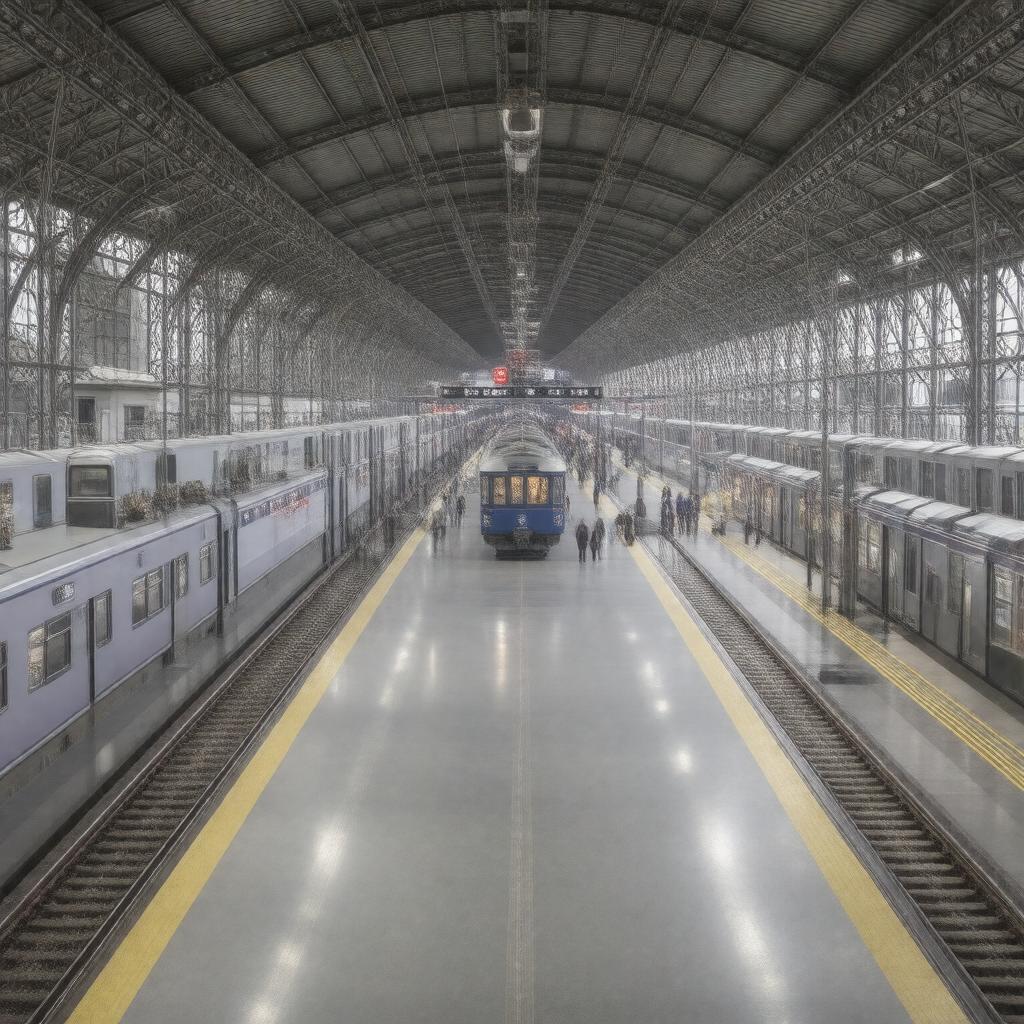 AI-created image of Hiroshima Station