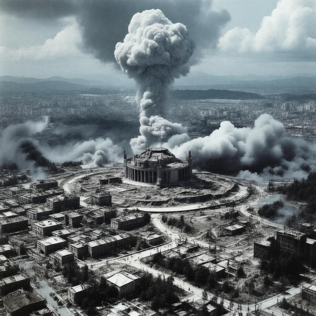 AI-created image of Hiroshima atomic bombing