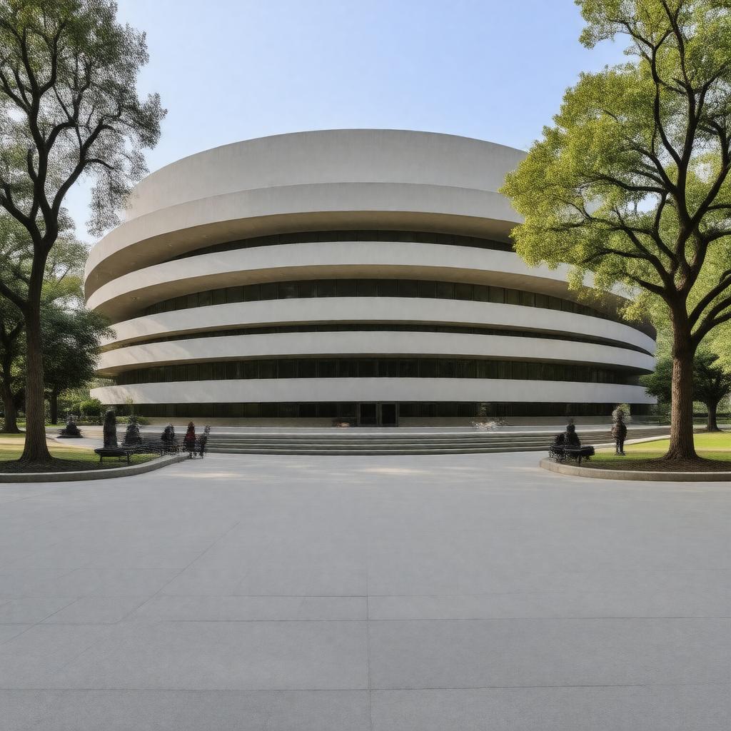 AI-created image of Hirshhorn Museum and Sculpture Garden