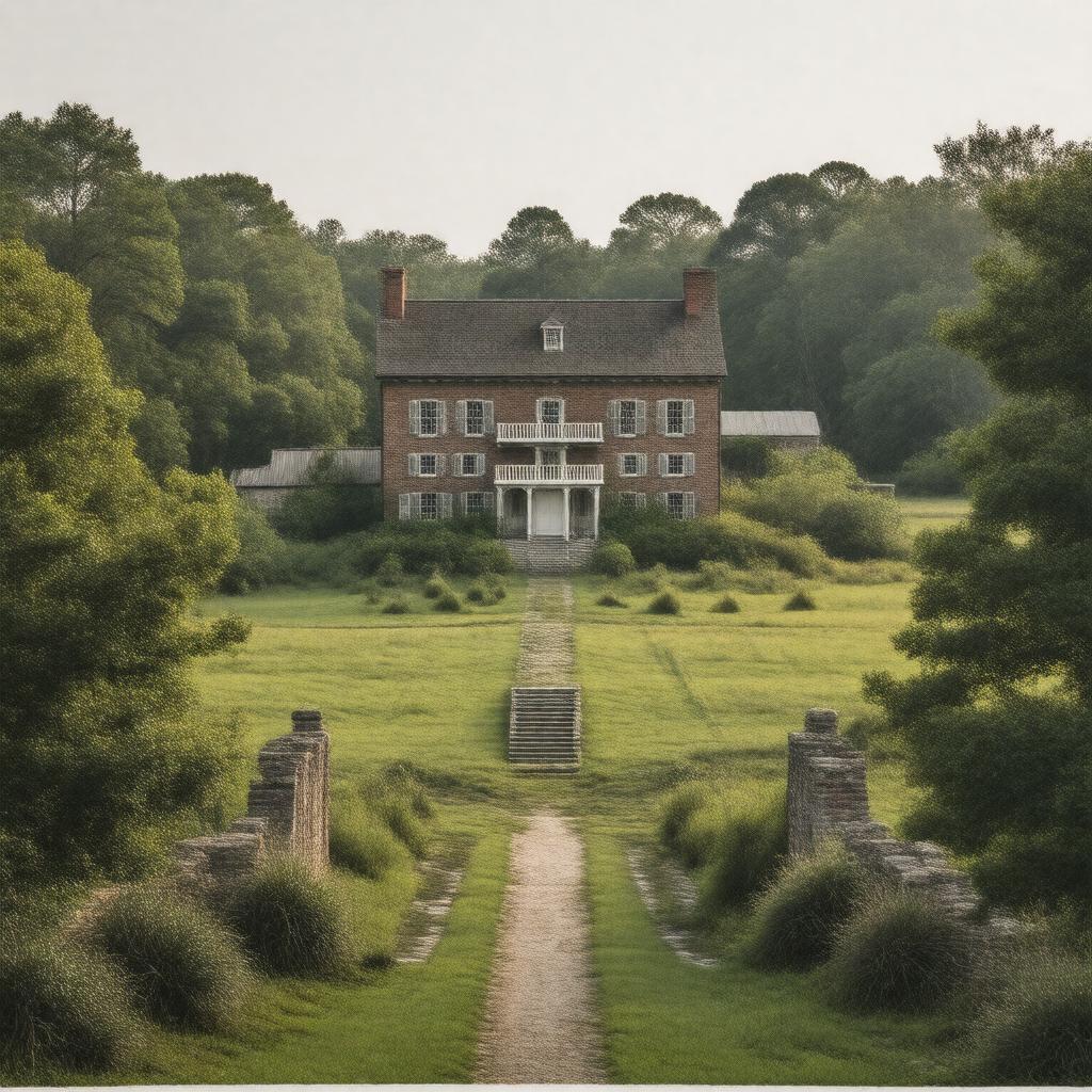 AI-created image of Historic Camden Revolutionary War Site