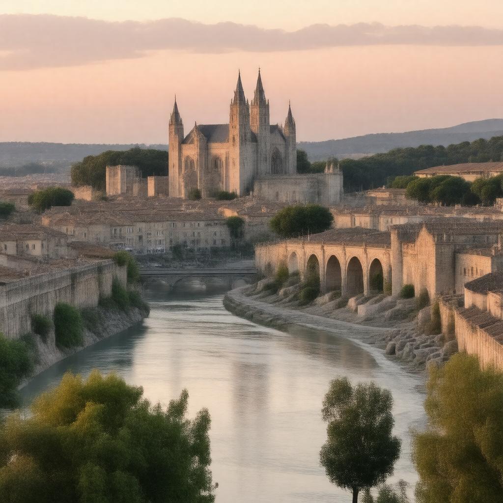 AI-created image of Historic Centre of Avignon