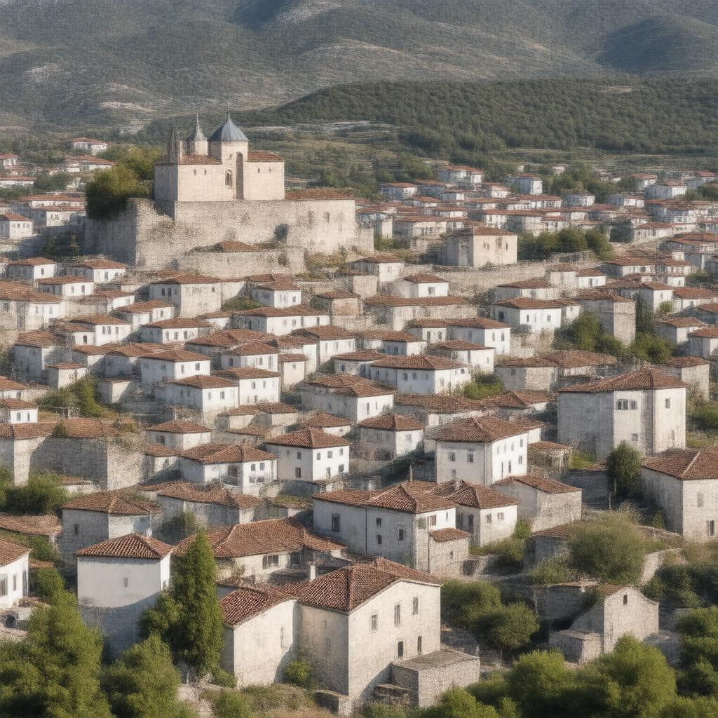 AI-created image of Historic Centre of Berat