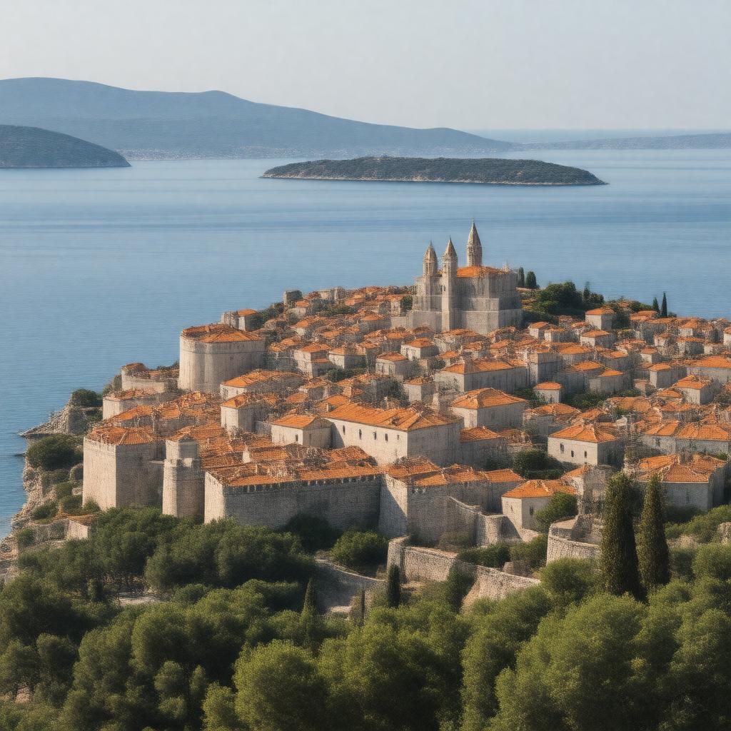AI-created image of Historic Centre of Dubrovnik