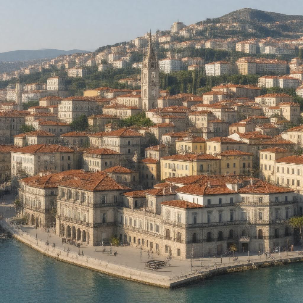 AI-created image of Historic Centre of Genoa