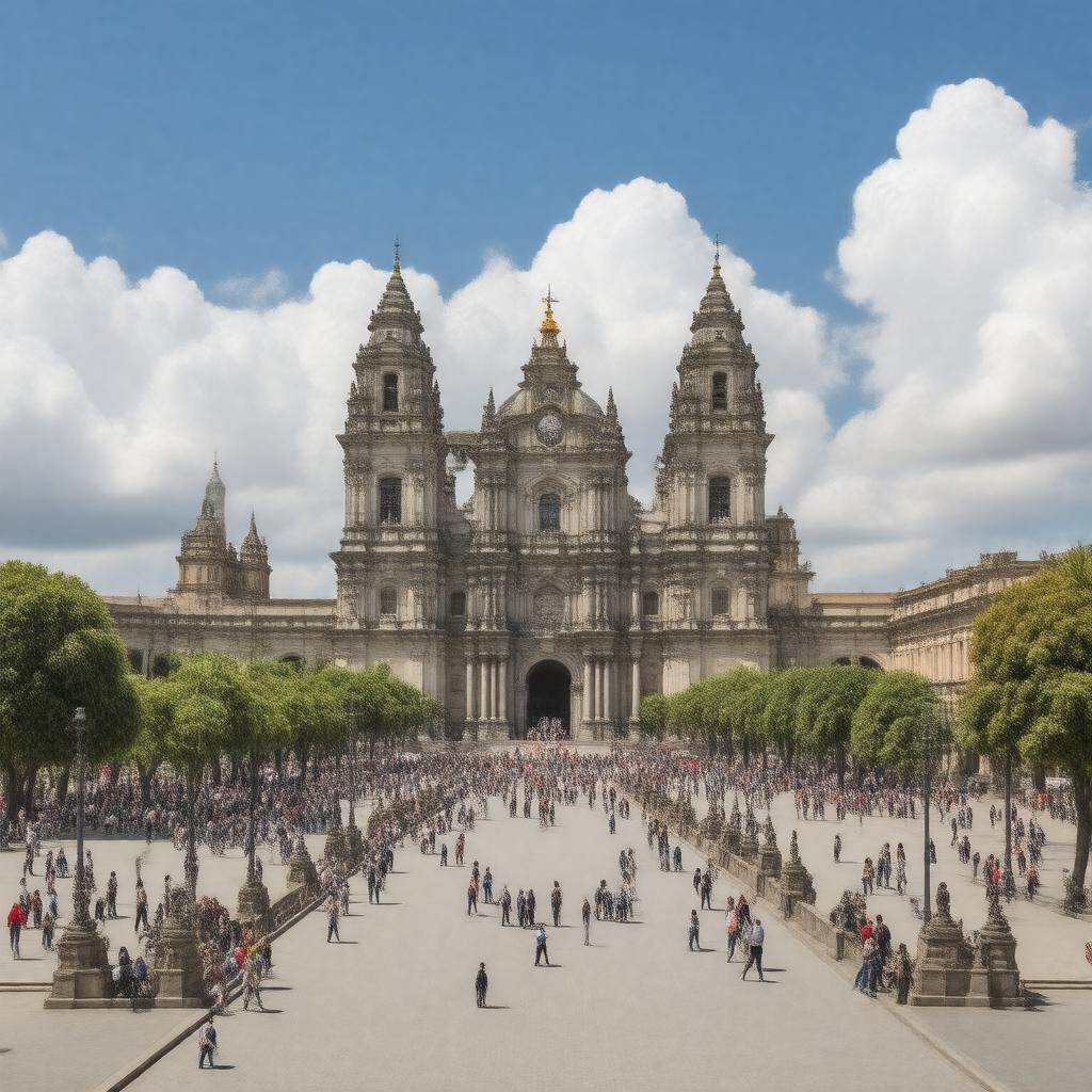 AI-created image of Historic Centre of Mexico City