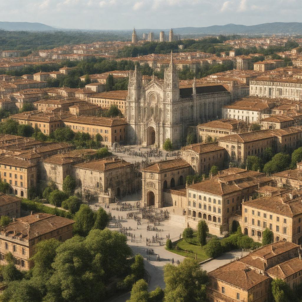 AI-created image of Historic Centre of Padua