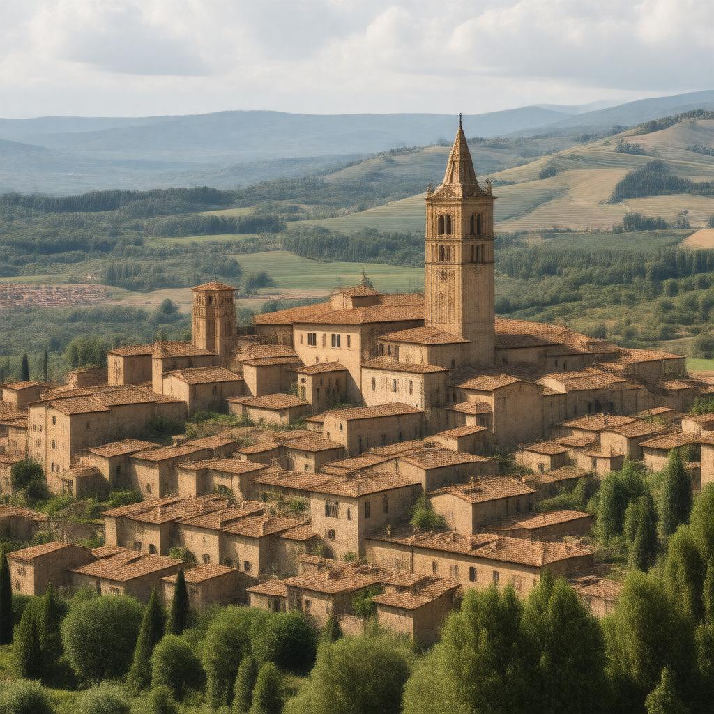 AI-created image of Historic Centre of Pienza
