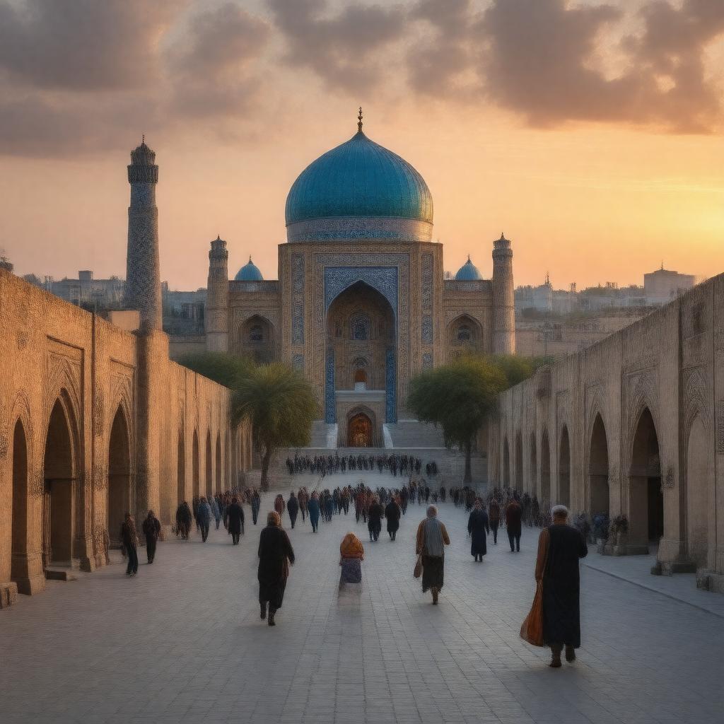 Click to view larger image AI-created image of Historic Centre of Samarkand