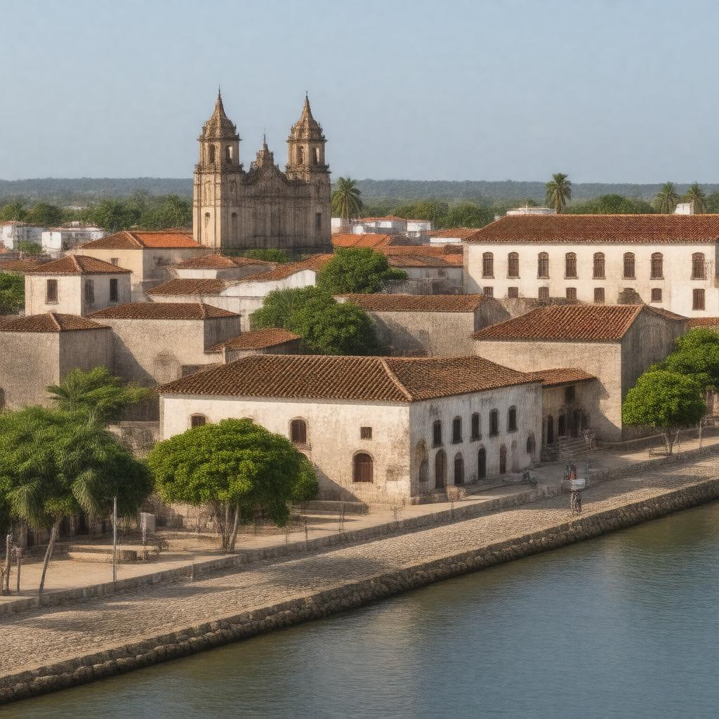 AI-created image of Historic Centre of Santa Cruz de Mompox